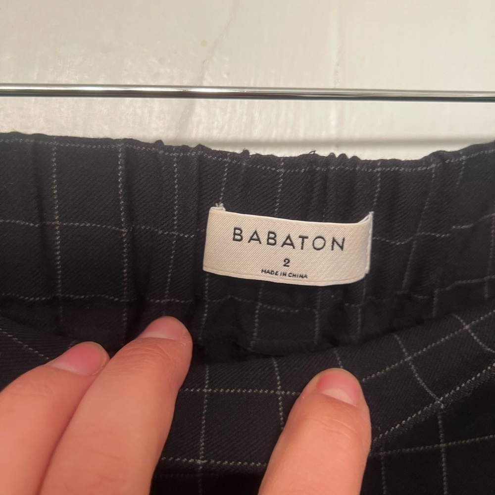 Babaton Black Grid Pattern Pants - Picture 4 of 4